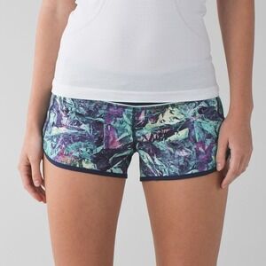 Lululemon Women's Speed Short 4-way Stretch Iridescent Multi Navy 4